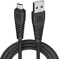 Portronics Konnect B Micro USB Cable – 1m 2A Fast Charging & Data Transfer Cable in Black