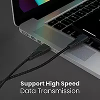 Portronics Konnect B Micro USB Cable – 1m 2A Fast Charging & Data Transfer Cable in Black