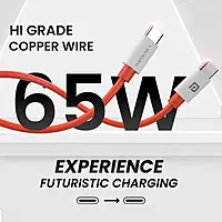 Portronics Konnect Dash Max 65W Type-C to Type-C Cable – Red is a high-speed charging and data transfer cable, designed for durability and efficiency, perfect for modern devices.