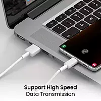 Portronics Konnect Link 3 – 3-in-1 Cable, 3A, 1M, White. Versatile charging solution for multiple devices. Durable design, fast charging, and convenient length for everyday use.