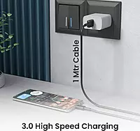 Portronics Konnect Link Type-C Cable – 3A Fast Charging, 1m, durable design, supports data transfer, compatible with various devices, ideal for quick charging and syncing, lightweight and portable.