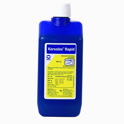 Korsolex Rapid Instrument Sterilizer 500ml | Glutaraldehyde Cold Sterilizer | Raman & Weil
