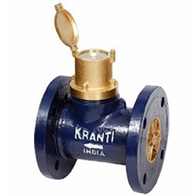 Kranti Bulk Enclosed Type Cold Water Flow Meter Flanged Class A ISI Marked