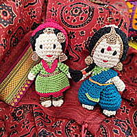Crochet Kashmiri Miniature Figurine
