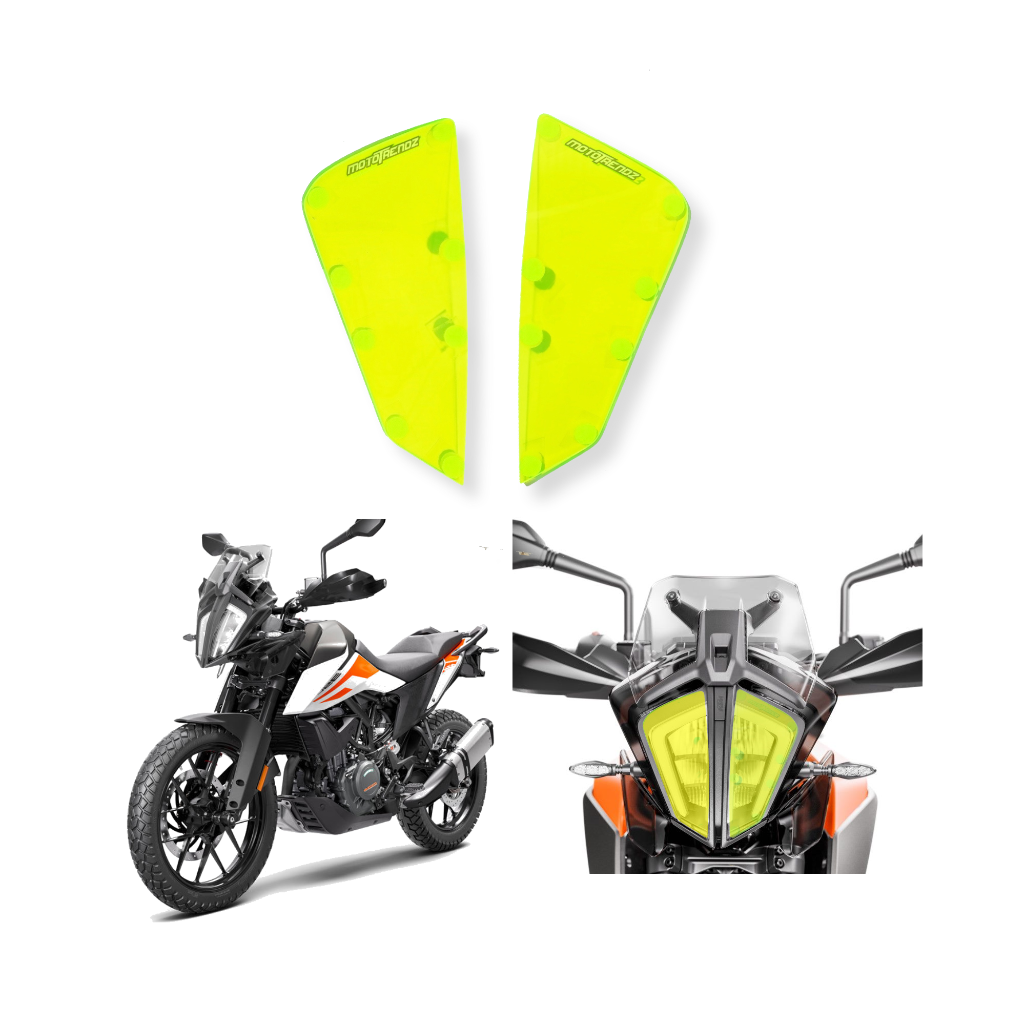MotoTrendz Headlight Screen Protector for KTM 390 Adventure MotoTrendz Headlight Screen Protector for KTM 390 Adventure