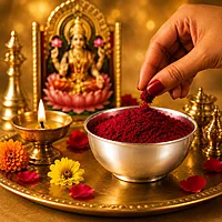 Sterling Silver Kumkum Bowl for Pooja | Velli Kungumam Kinnam for Mandir