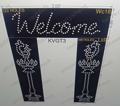 KVGT3 WELCOME GATE 520 HOLES