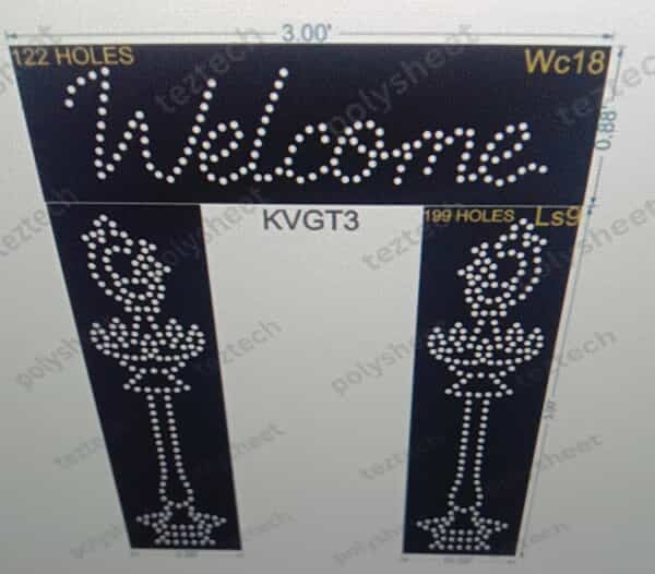 KVGT3 WELCOME GATE 520 HOLES