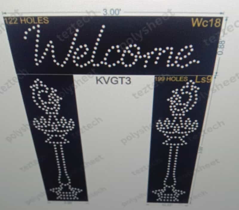 KVGT3 WELCOME GATE 520 HOLES