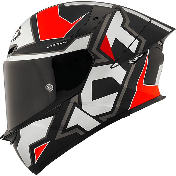 KYT TT-REVO Electron Matt Grey Red