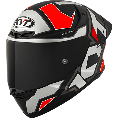 KYT TT-REVO Electron Matt Grey Red