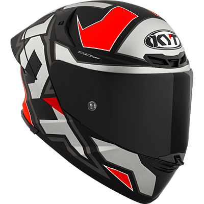 KYT TT-REVO Electron Matt Grey Red
