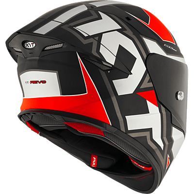 KYT TT-REVO Electron Matt Grey Red