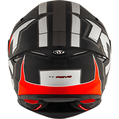 KYT TT-REVO Electron Matt Grey Red
