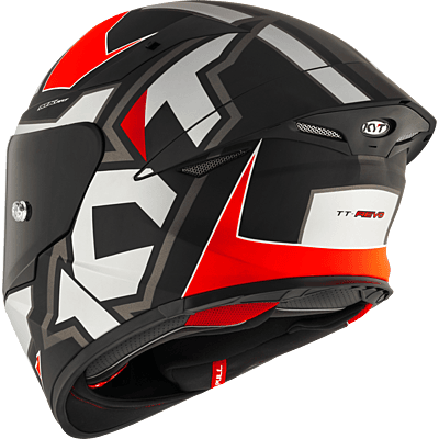KYT TT-REVO Electron Matt Grey Red
