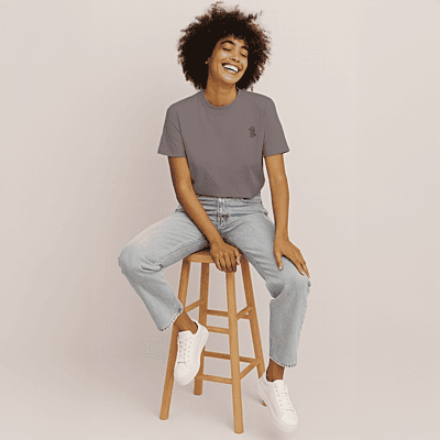 Churrpi Plain T-shirt For Women | Warm Grey