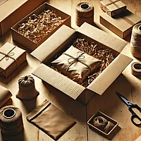HBMX1907 Imitation Brown Kraft Paper Roll 440mm x 30m