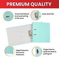 A4 Pastel Pink Paperbacked Lever Arch File by Janrax