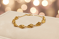 18 kt Gold Filigree Artisan Bracelet