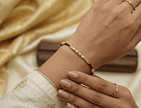 81 kt Gold Sacred Radiance Mangalsutra Bracelet