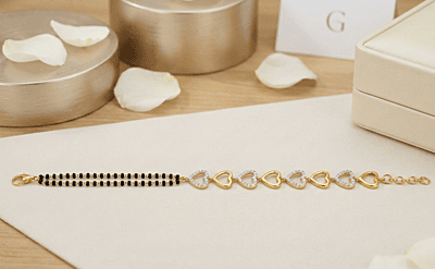 18 kt Gold Infinite Bond Mangalsutra Bracelet