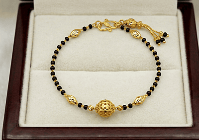 18 kt Gold Celestial Sphere Mangalsutra Bracelet