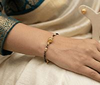 18 kt Gold Celestial Sphere Mangalsutra Bracelet