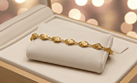 18 kt Gold Filigree Artisan Bracelet
