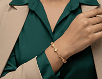 18 kt Gold Filigree Artisan Bracelet