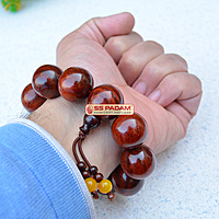 22mm Red Sandalwood (Lal Chandan) Bracelet