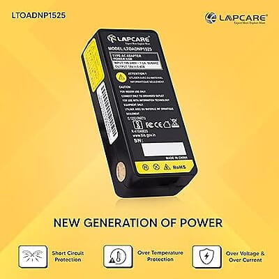 Lapcare LTOADNP1525 65 W Laptop Adapter 19V