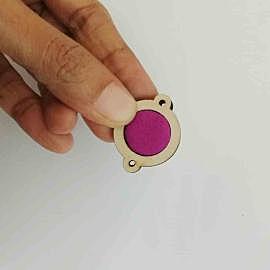Mini Hoop Brooch Veneer Small Mini Hoop Brooch Veneer Small
