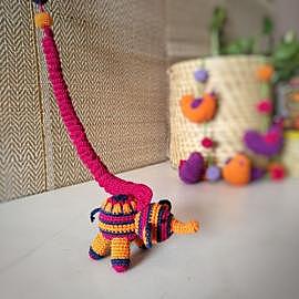 Crochet Elephant Hanging