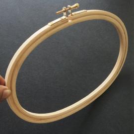 Oval Horizontal Brass Screw Wooden Hoop Oval Horizontal Brass Screw Wooden Hoop