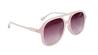 Soigné Female Aviator Sunglasses.Light Pink with multi color String