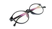 Soigné Unisex Medium Round Spectacle. Glossy Black