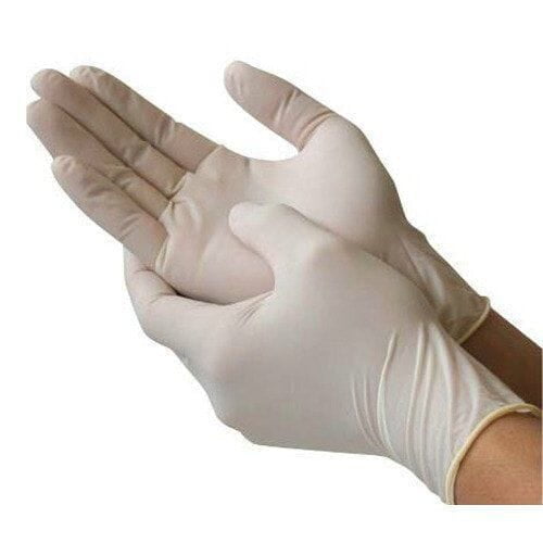 Standard Powdered Latex Gloves (100 Pack) | Disposable Medical & Dental Examination Gloves