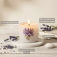 Lavender Scented Candle Set of 2