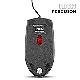 Zebronics ZEB-Rush Wired Mouse – 1600 DPI, USB, Black