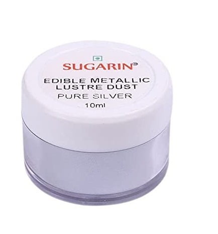 STN Sugarin Edible Metallic Luster Dust Pure Silver 10ml