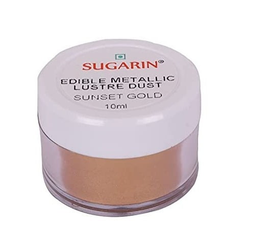 STN Sugarin Edible Metallic Luster Dust Sunset Gold 10ml