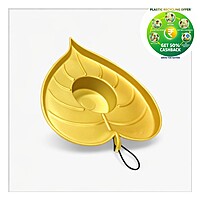 Leaf Tray | 5 Inch Decorative Plastic Planter Tray | Indoor & Balcony Use