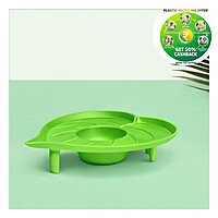 Leaf Tray | 5 Inch Decorative Plastic Planter Tray | Indoor & Balcony Use