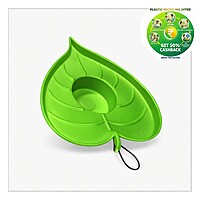 Leaf Tray | 5 Inch Decorative Plastic Planter Tray | Indoor & Balcony Use