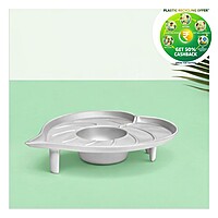 Leaf Tray | 5 Inch Decorative Plastic Planter Tray | Indoor & Balcony Use