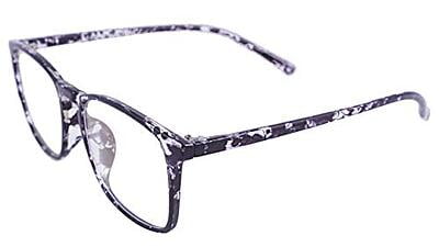 Soigné Unisex Square Large Spectacle Frame. Transparent& Black Soigné Unisex Square Large Spectacle Frame. Transparent& Black