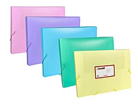 Pastel Green A4 Elastic Closure Box File