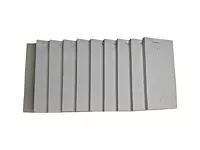 Pack of 10 63mm x 127mm Plain White Numbered Service Pads (PAD12)
