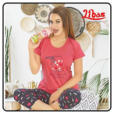 libas loungewear capri night suit