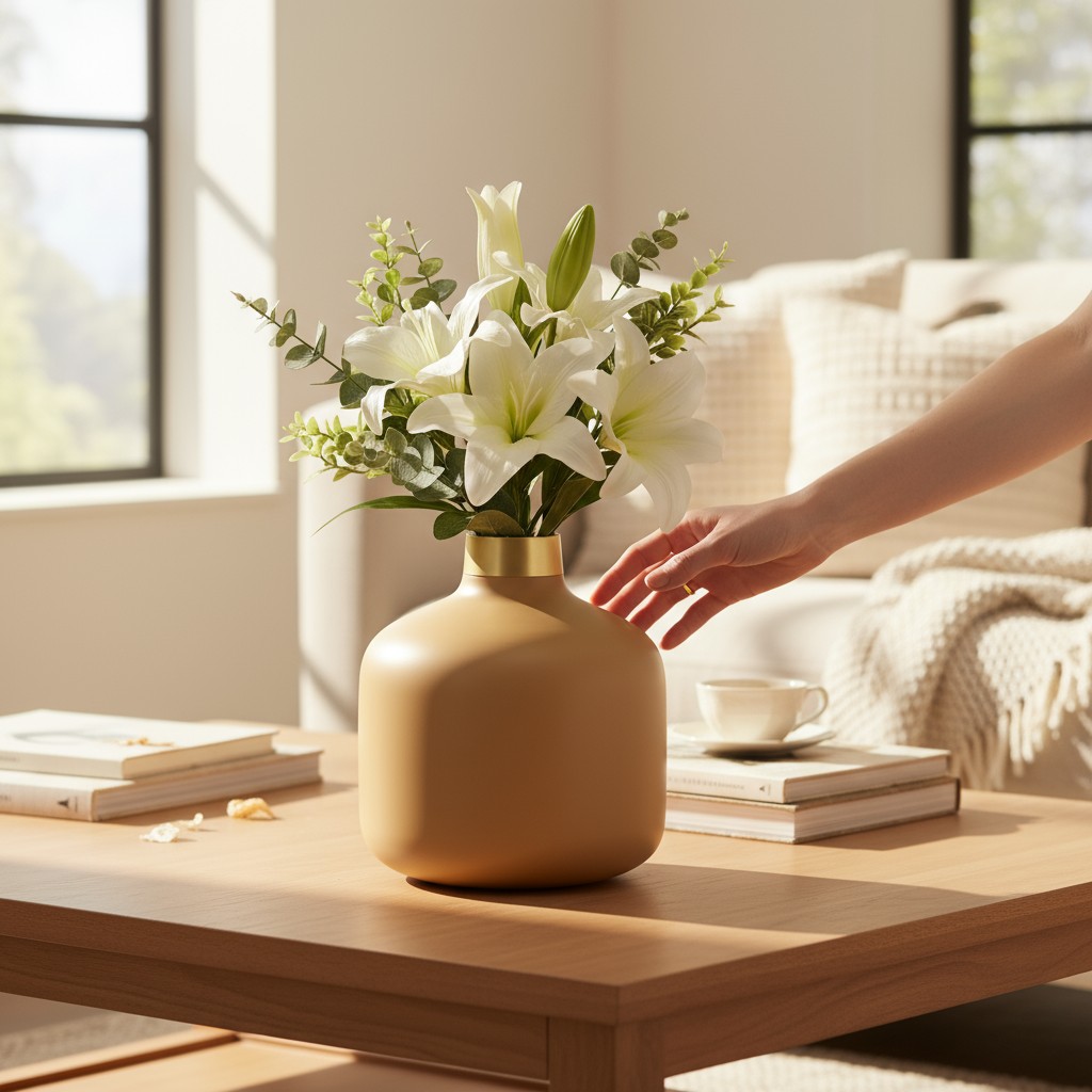 Warm Beige Vase